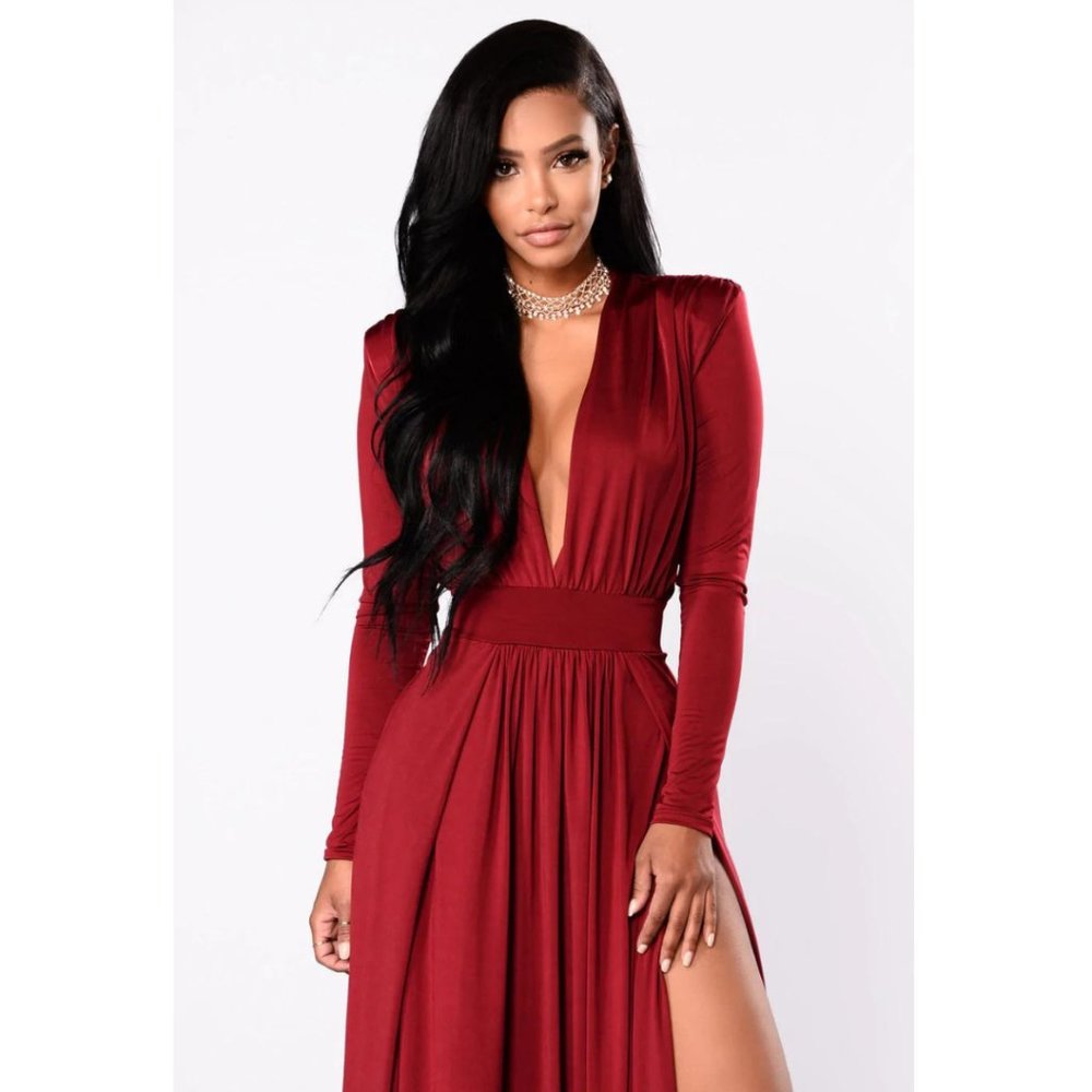 Spree Dress - Burgundy